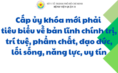 (Thanhuytphcm.vn) - Cấp ủy khóa mới phải tiêu biểu về bản lĩnh chính trị, trí tuệ, phẩm chất, đạo đức, lối sống, năng lực, uy tín